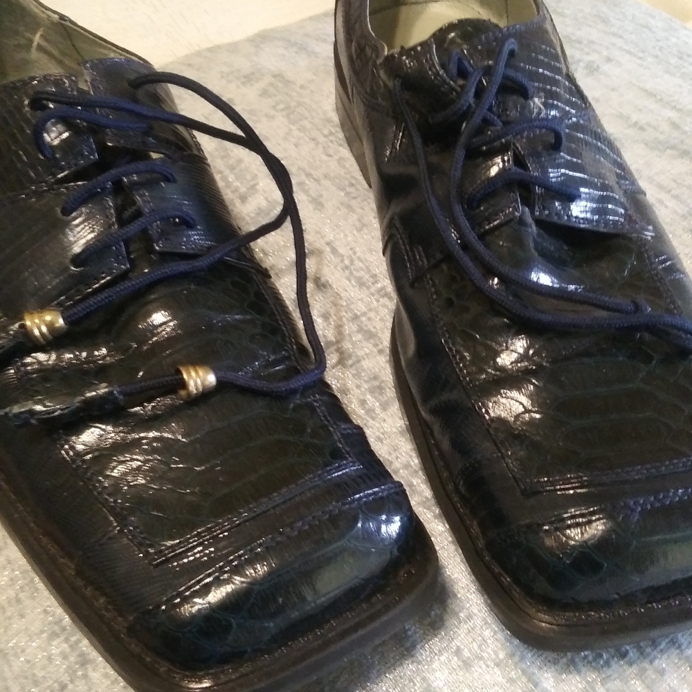 Authentic Gator and snake skins on Hugo Vitelli